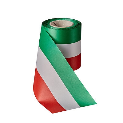 Nationalband Super-Satin Grün-Weiß-Rot Italien