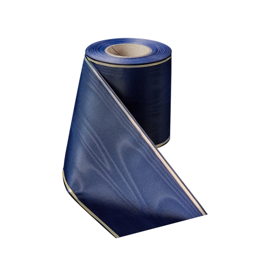 Verzugs-Moiré Marineblau mit Gold/Schwarz-Rand