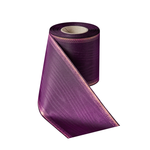 Verzugs-Moiré Malve mit Gold-Ombré-Rand