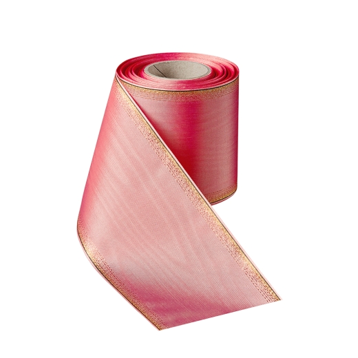 Verzugs-Moiré Flamingo mit Gold-Ombré-Rand