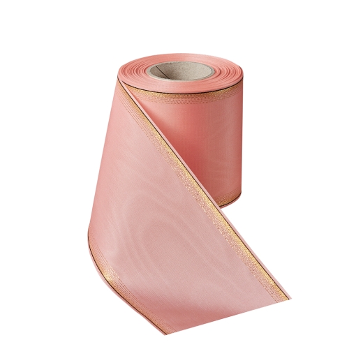 Verzugs-Moiré Pfingstrose mit Gold-Ombré-Rand