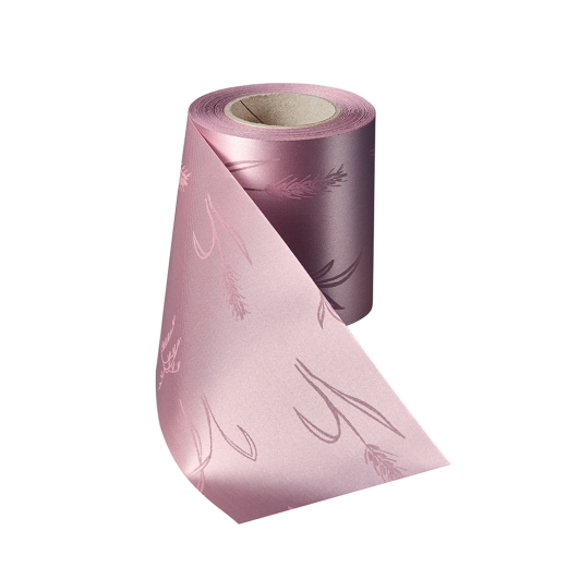 Satin Alloverdruck Getreide Altrosa