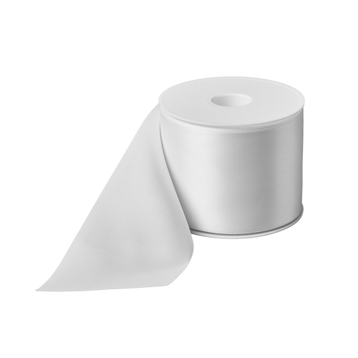 Satin Creative Ribbon Weiß