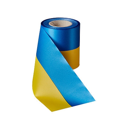 Nationalband Super-Satin Blau-Gelb