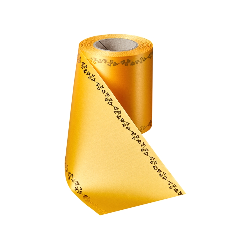 Super-Satin Freesia mit Efeu Rand Gold