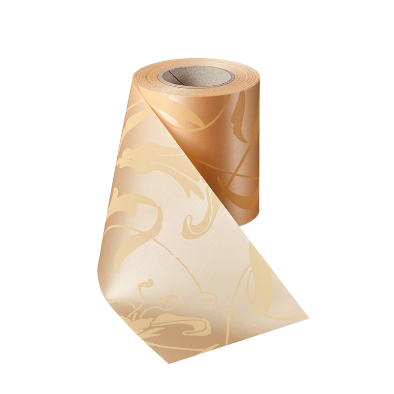 Super-Satin Pfirsich Allover-Jugendstil
