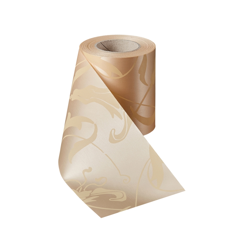 Super-Satin Beige Allover-Jugendstil